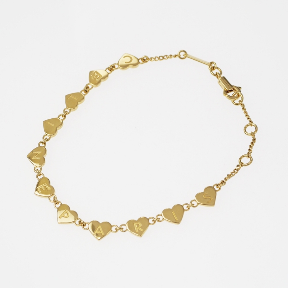 Beautiful Celine Heart Logo Chain Bracelet!